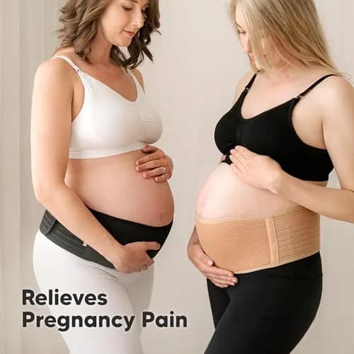 KeaBabies Maternity Belly Band Classic Ivory XL | 360° Ergonomic Support for Pregnancy thumbnail 8