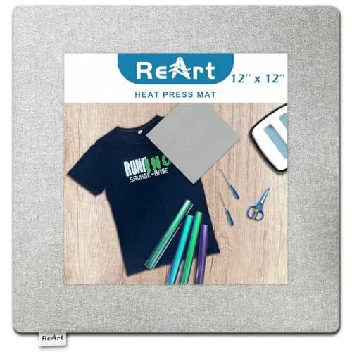 ReArt Heat Press Mat Easypress 12" x 12" | Even Surface for Cricut & Iron-On Projects thumbnail 1