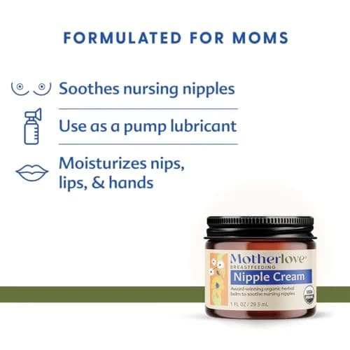 Motherlove Organic Nipple Cream 59ml (2 Fl Oz) | Lanolin-Free & Unscented for Breastfeeding thumbnail 2