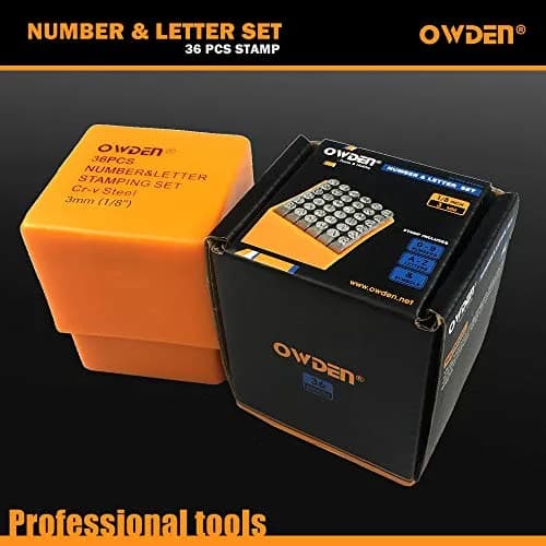 OWDEN Professional 36Pcs Steel Metal Stamping Tool Set, 3mm (1/8") | Alloy Steel for Jewelry Craft thumbnail 6