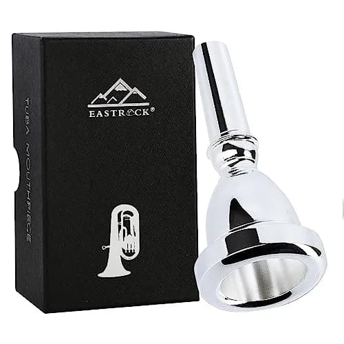 EASTROCK Standard Tuba Mouthpiece Size 22 Silver Plated | Vacuum Packed Copper Brass Instrument thumbnail 1