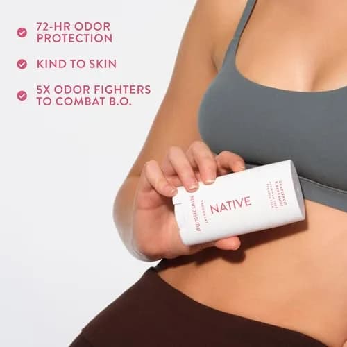Native Grapefruit & Bergamot Natural Deodorant Stick 77g (2.65oz) | 72-Hour Odor Protection thumbnail 7