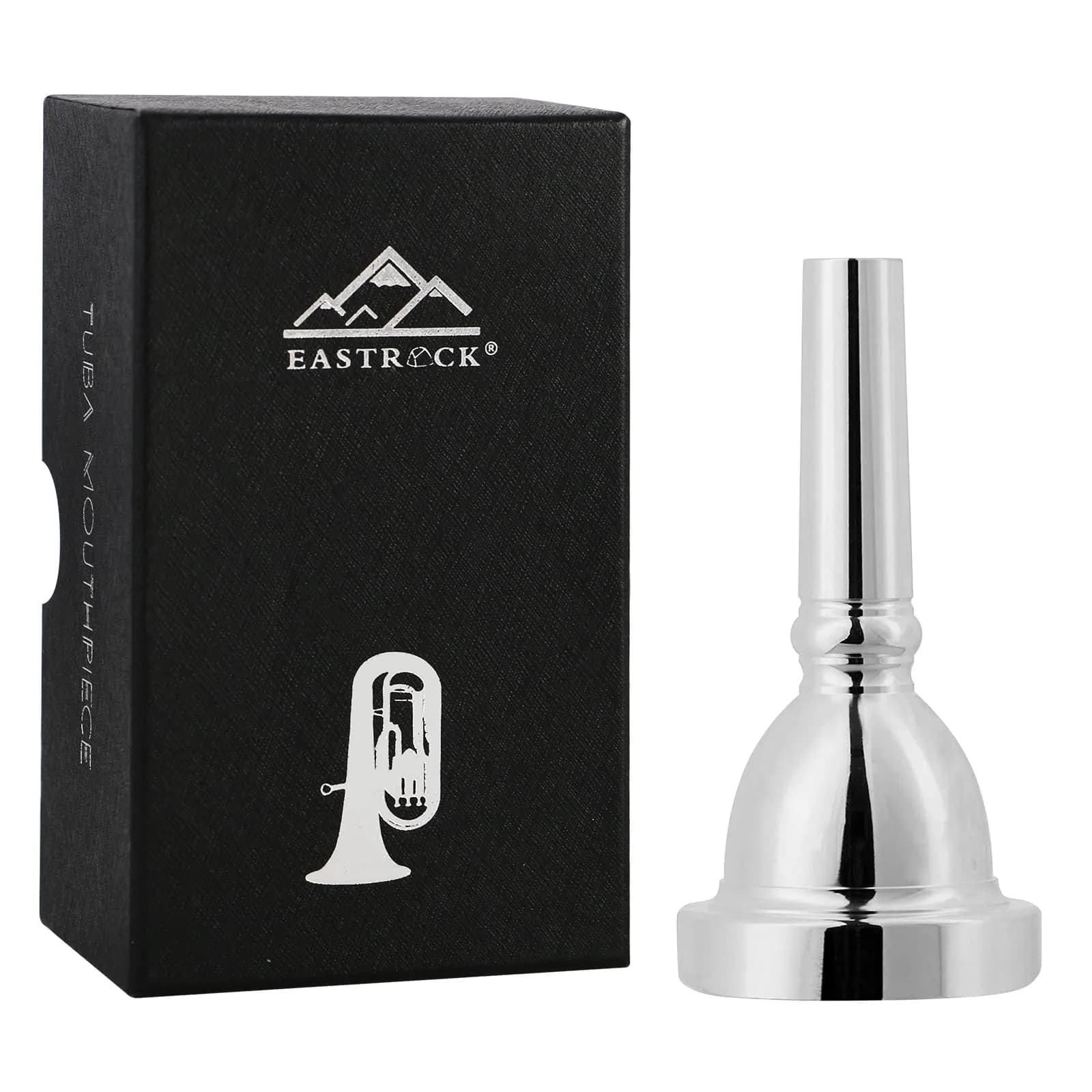 EASTROCK Standard Tuba Mouthpiece Silver Plated Size U | Rich and Elegant Sounds for Tuba Players - main product image