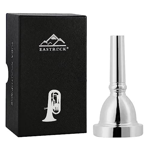 EASTROCK Standard Tuba Mouthpiece Silver Plated Size U | Rich and Elegant Sounds for Tuba Players thumbnail 1