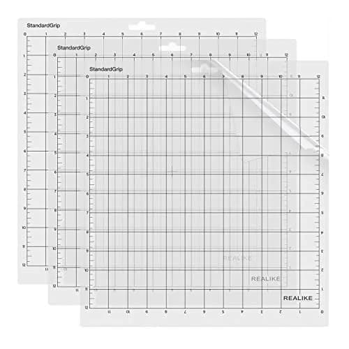 REALIKE 12x12 inch StandardGrip Cutting Mats (3 Pack) | Gridded Adhesive Non-Slip for Silhouette Cameo Craft Sewing thumbnail 1