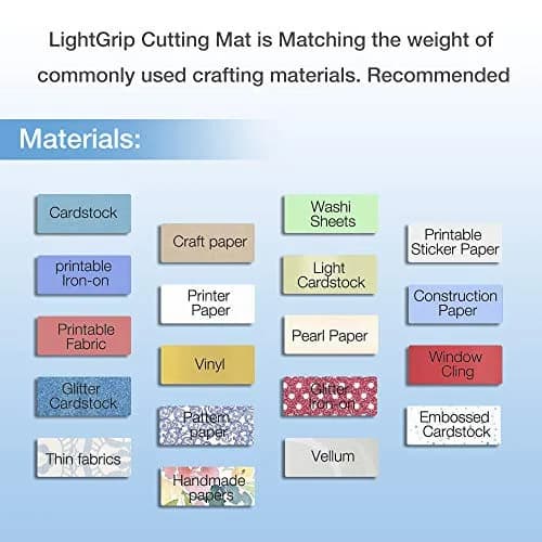 REALIKE 12x12 Lightgrip Cutting Mats for Silhouette Cameo 5/4/3/2/1 | Gridded Adhesive Non-Slip Cut Mat for Crafts, Quilting, Sewing thumbnail 2