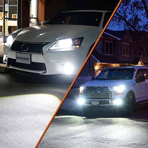 AUXLIGHT 9006 HB4 9006LL 9006XS LED Fog Light Bulbs 6000K Xenon White | Super Bright 2800 Lumens, 33-SMD Chips, Waterproof IP67 thumbnail 8