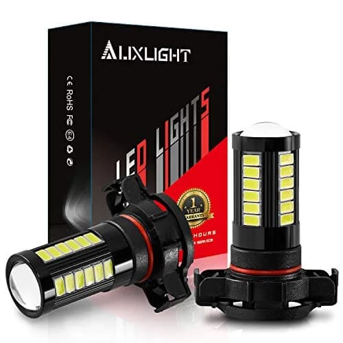 AUXLIGHT 5202 5201 12085 9009 H16 LED Fog Light Bulbs 6000K Xenon White | Super Bright 2800 Lumens, Pack of 2 thumbnail 1