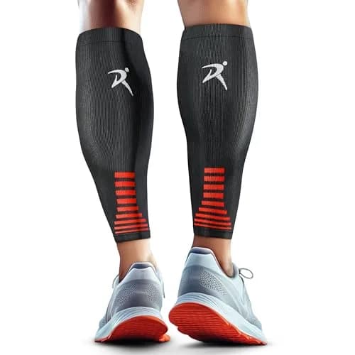 Rymora Calf Compression Sleeves for Men & Women (Pair) Black Small | Graduated Compression for Shin Splints & Recovery thumbnail 1