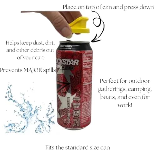 Beverage Buddee Can Cover 4 Pack Assorted Colors | Spill-Proof Dust & Dirt Barrier thumbnail 5