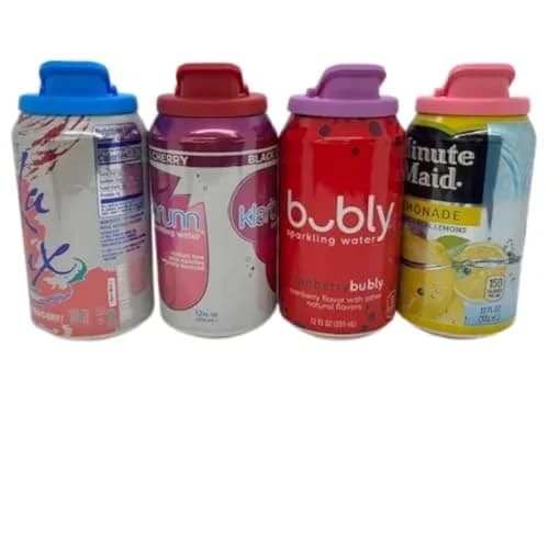 Beverage Buddee Can Cover 4 Pack Assorted Colors | Spill-Proof Dust & Dirt Barrier thumbnail 6