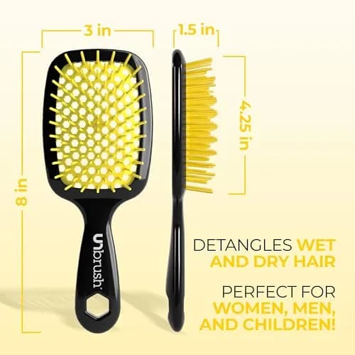 FHI Heat UNbrush Detangling Brush for Wet & Dry Hair | Anti-Static, Vented Cushion, Lightweight, All Hair Types thumbnail 4