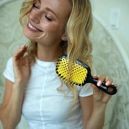 FHI Heat UNbrush Detangling Brush for Wet & Dry Hair | Anti-Static, Vented Cushion, Lightweight, All Hair Types thumbnail 8