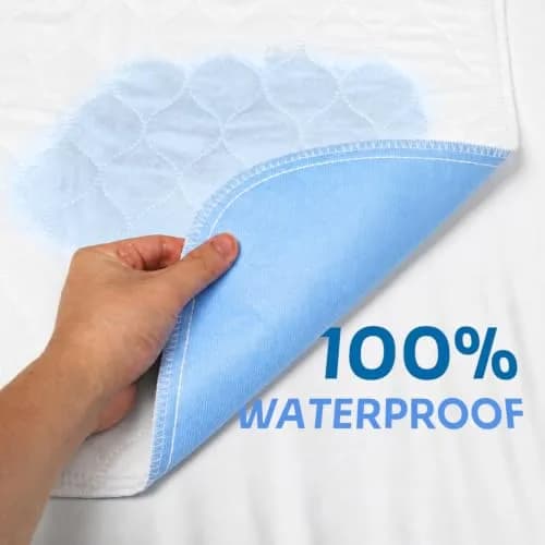Conkote Waterproof Mattress Protector 34'' x 52'' (86cm x 132cm) 2 Pack | Heavy Absorbency & Leak Protection thumbnail 3
