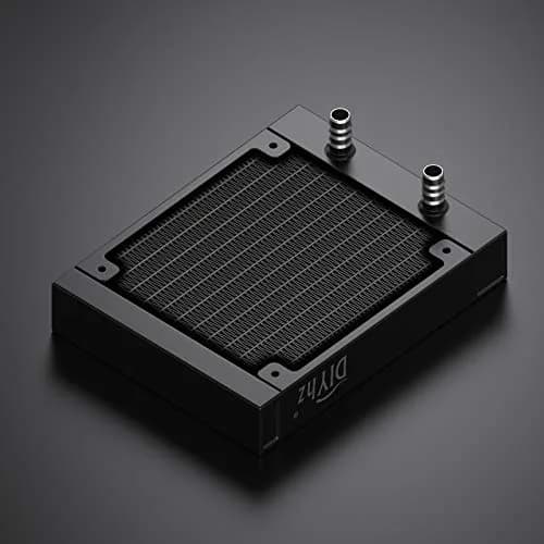 DIYhz 120mm Aluminum Water Cooling Radiator 155mm x 120mm x 27mm | Efficient Heat Exchanger for PC and Laser Systems thumbnail 5