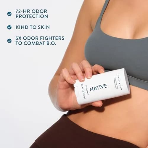 Native Sea Salt & Cedar Deodorant Stick 75g (2.65oz) | 72-Hour Odor Control thumbnail 7