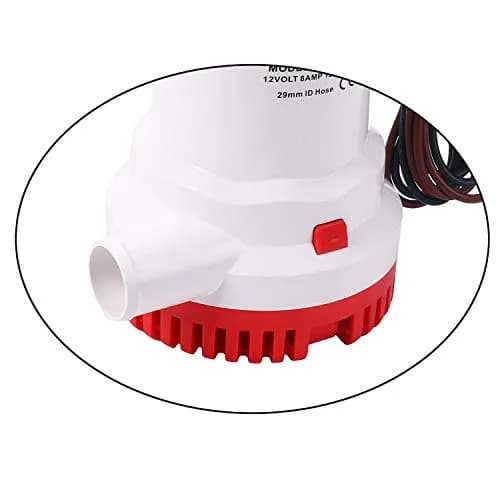 NovelBee 12V Bilge Pump 2000GPH | Marine Electric Boat Pump with Stainless Steel Shaft thumbnail 7