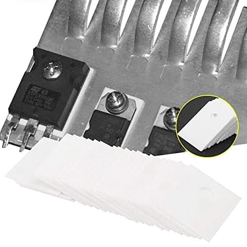 ViaGasaFamido Alumina Ceramic Insulating Sheet 17x22x1mm (100-Pack) | High Hardness Wear Resistance - main product image