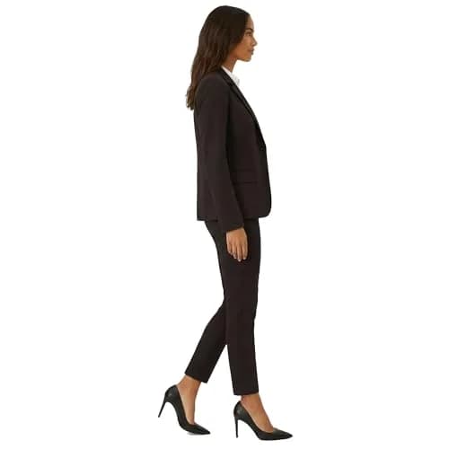 Marycrafts Women's Black Two Piece Pant Suit Set Size 4 | Tailored Fit for Work & Business thumbnail 6
