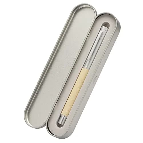 Asvine Silver Birch Forest Aluminum Fountain Pen Fine Nib with Converter & Metal Gift Box Set | Smooth Ink Flow thumbnail 6