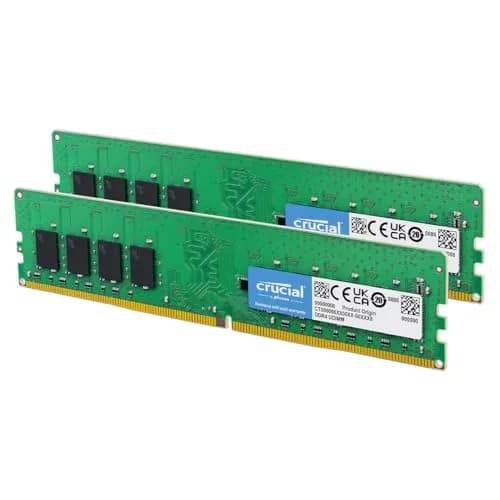 Crucial 64GB DDR4 RAM Kit (2x32GB) 3200MHz UDIMM | Boosts System Performance & Multitasking thumbnail 1