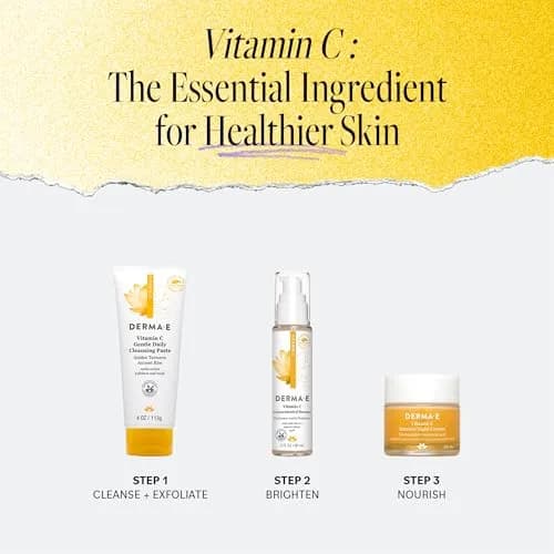 Derma E Vitamin C Gentle Daily Cleansing Paste, 4 Oz | Brightening & Clarifying Face Mask & Wash thumbnail 4