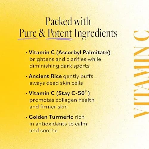 Derma E Vitamin C Gentle Daily Cleansing Paste, 4 Oz | Brightening & Clarifying Face Mask & Wash thumbnail 3