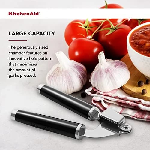 KitchenAid Garlic Press Classic | Rust-Resistant Stainless Steel, Dishwasher Safe, 1 Size thumbnail 4