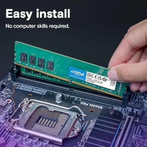 Crucial 32GB DDR4 RAM 3200MHz (PC4-25600) UDIMM 288-Pin | Downclockable to 2933/2666MHz thumbnail 5
