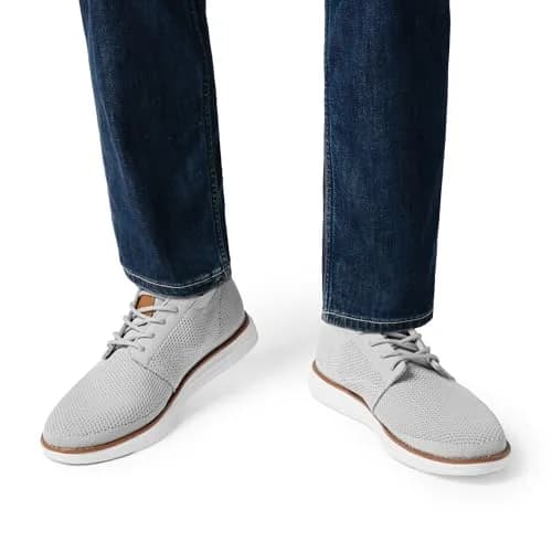 Bruno Marc Men's KnitFlex Breeze Casual Dress Sneakers Grey Size 8 (21cm x 12cm x 31cm) | Breathable Lightweight Mesh Lace-Up Derby Walking Shoes for Work & Weekend thumbnail 7