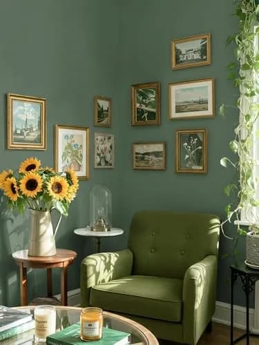 Dimoon Dark Green Textured Peel and Stick Wallpaper 45cm (17.7") x 300cm (118") | Renter Friendly Vinyl Roll thumbnail 6