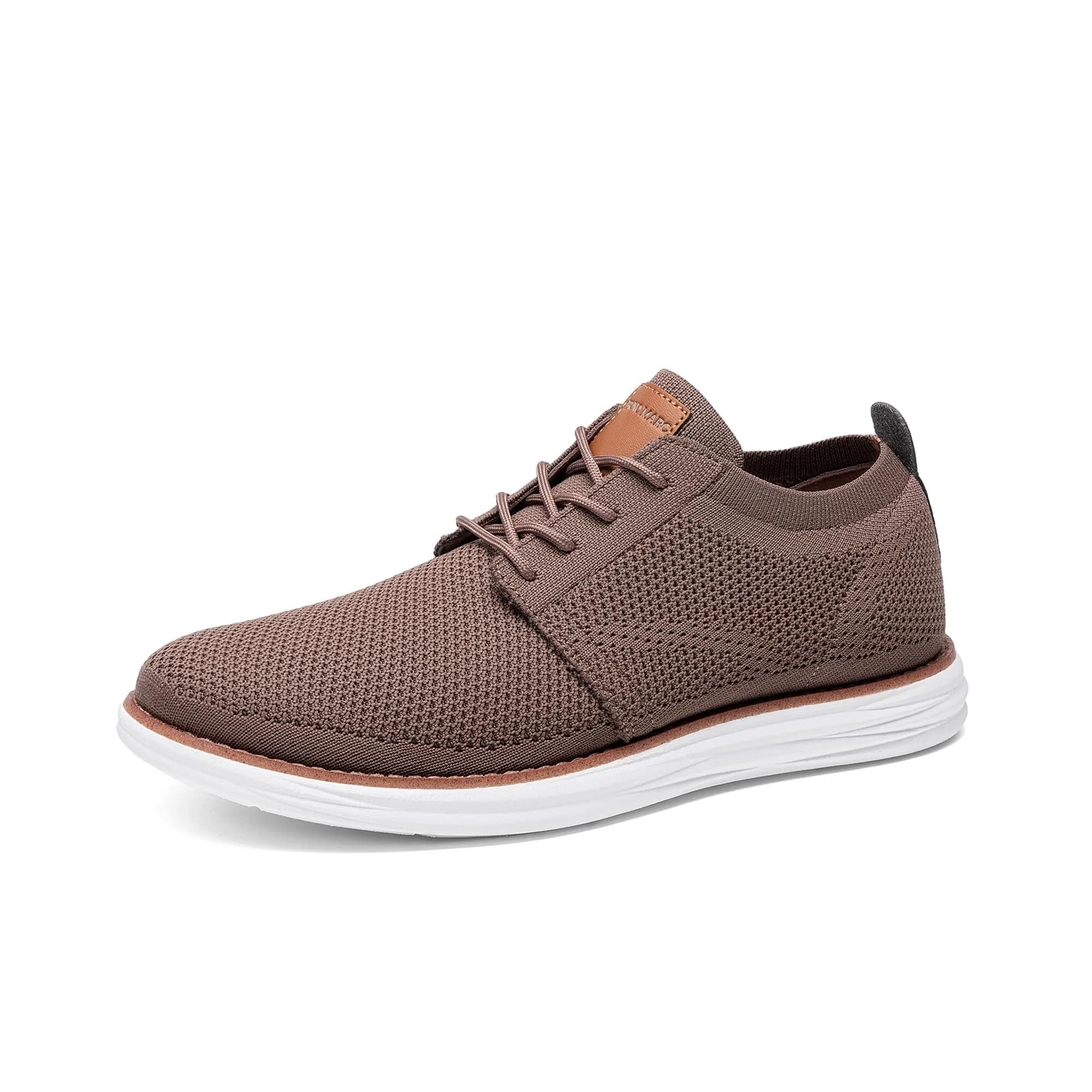 Bruno Marc Men's KnitFlex Breeze Casual Dress Sneakers Light/Brown 6.5 | Breathable Comfort for Men - main product image