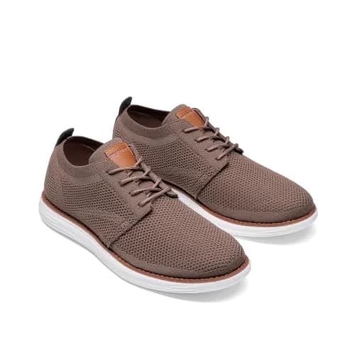 Bruno Marc Men's KnitFlex Breeze Casual Dress Sneakers Light/Brown 6.5 | Breathable Comfort for Men thumbnail 6