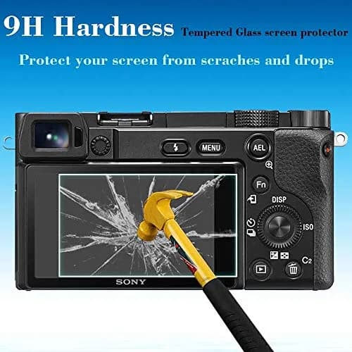 ULBTER Tempered Glass Screen Protector for Sony Alpha a6600/a6400/a6300/a6100/a6000/a5000 Cameras (3+2 Pack) | 9H Hardness, 99.99% HD Clarity thumbnail 4