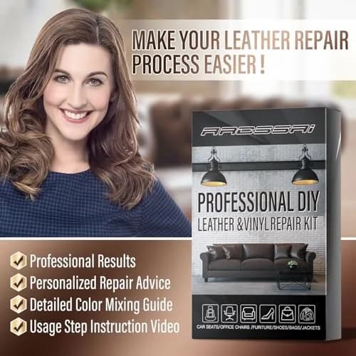 ARCSSAI ARCSSAL Leather Repair Kit for Furniture, Couch & Car Seats | Easy Color Matching & Professional Results thumbnail 6