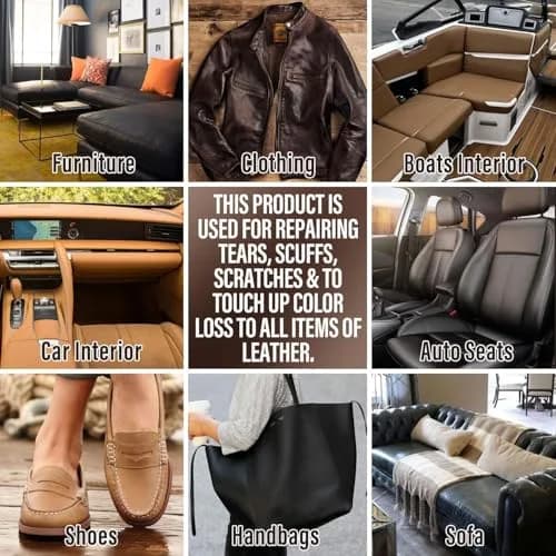 ARCSSAI ARCSSAL Leather Repair Kit for Furniture, Couch & Car Seats | Easy Color Matching & Professional Results thumbnail 7