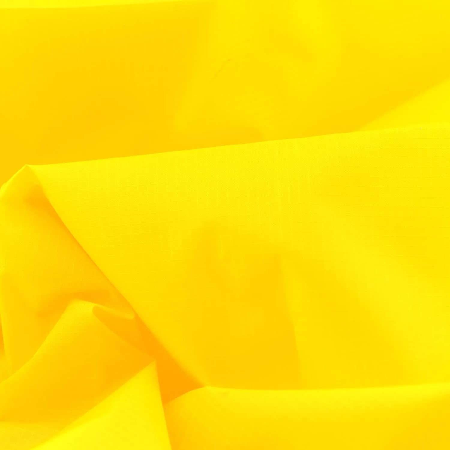 Rose Flavor Nylon Ribstop Waterproof Fabric 1 yd x 58 in (Royal Blue) | Durable & Water-Resistant for Crafts — Yellow