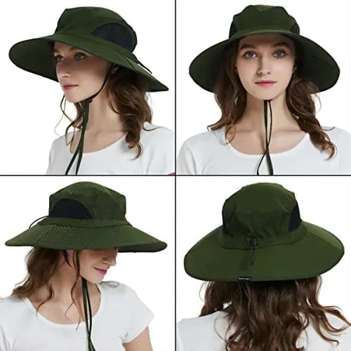 EINSKEY Wide Brim Sun Hat, UPF 50+ UV Protection Waterproof Packable Bucket Hat for Men & Women thumbnail 8