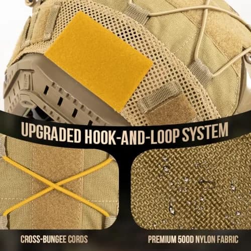 ONETIGRIS Helmet Cover, Tactical Fast Cover Cloth for PJ Helmet, Size M/L | Multicam Nylon, Lightweight & Water-Resistant thumbnail 4