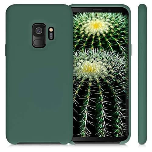 kwmobile Forest Green TPU Silicone Case Compatible with Samsung Galaxy S9 | Soft Finish, Non-Slip Grip thumbnail 5
