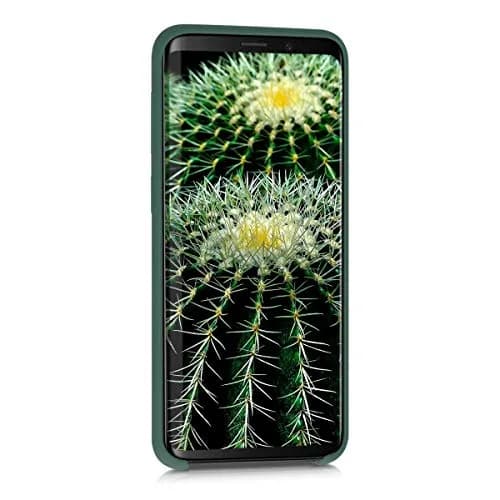 kwmobile Forest Green TPU Silicone Case Compatible with Samsung Galaxy S9 | Soft Finish, Non-Slip Grip thumbnail 2