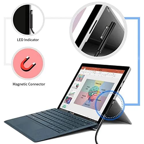 Sisyphy Surface Connect to USB-C Charging Cable 20cm (8in) Nylon | 45W PD Fast Charging for Surface Pro, Laptop, Go, Book thumbnail 7