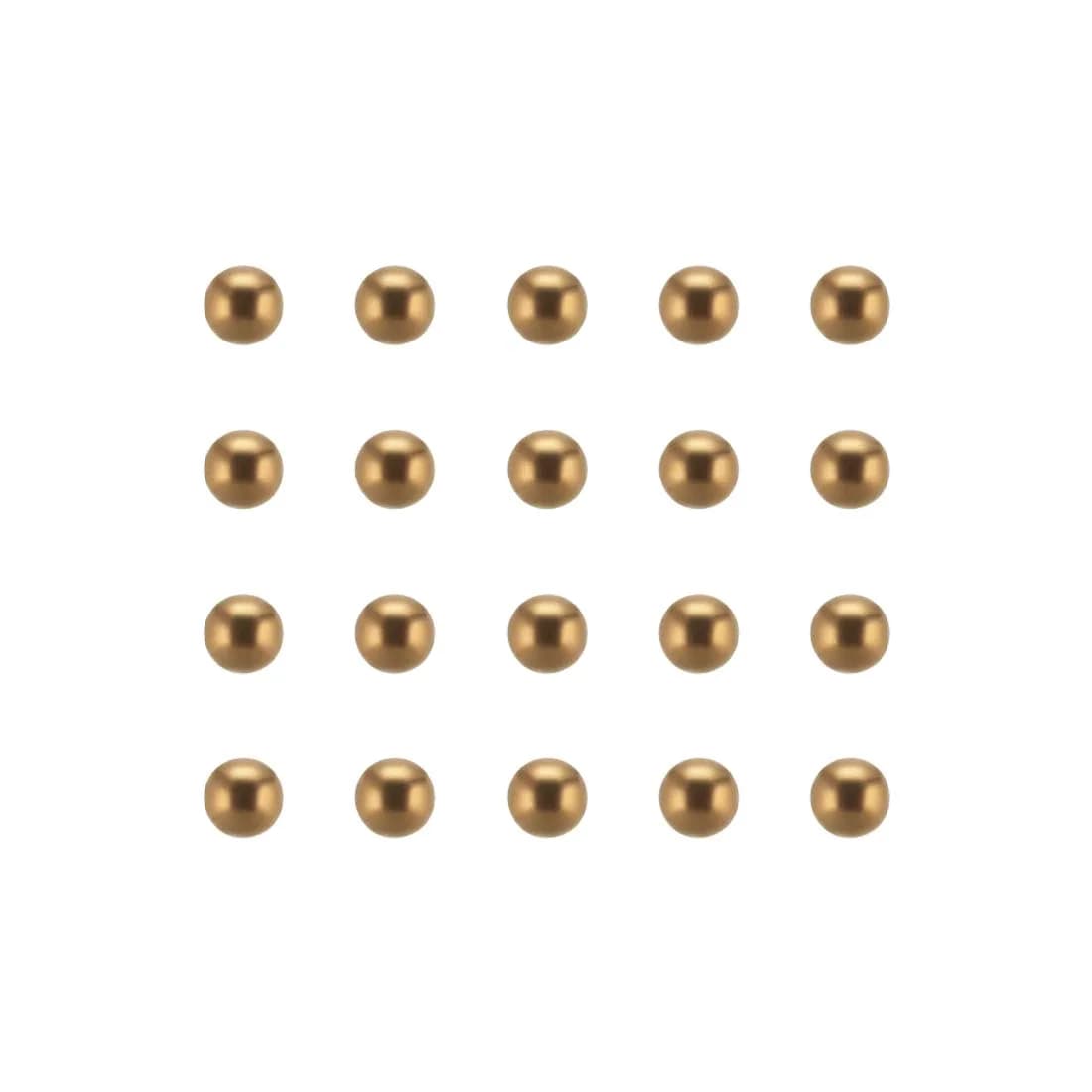 uxcell 4mm Precision Solid Brass Bearing Balls 100pcs | Corrosion-Resistant & High Precision (70-120c)