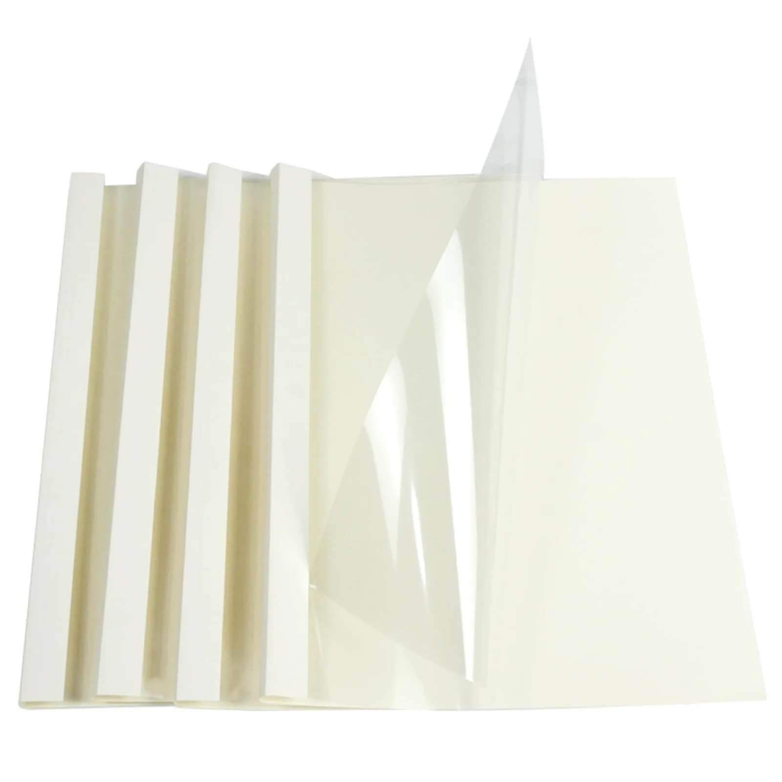 RAYSON TBC2-25-W Thermal Binding Covers 1/16 Inch White Holds 15 Sheets | Elegant Document Binding — White