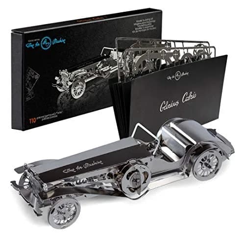Time for Machine Glorious Cabrio Metal Model Car Kit 174mm | Moving Wind-Up Mechanism thumbnail 2
