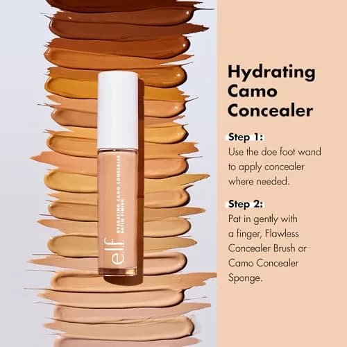 e.l.f. Hydrating Camo Concealer Light Ivory 6ml (0.2 Fl Oz) | Full Coverage Satin Finish thumbnail 3