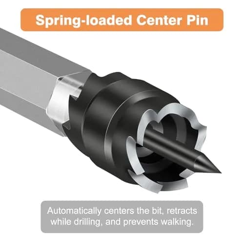 EEEKit 3/8" Spot Weld Cutter Kit with 5/16" Drill Bit | Double-Sided HSS Auto Body Repair Tool thumbnail 4