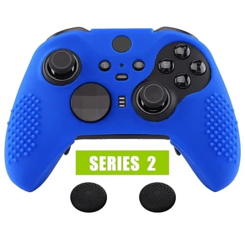 eXtremeRate PlayVital Blue Anti-Slip Silicone Cover for Xbox Elite Series 2 | Controller Protective Case with Thumb Caps thumbnail 9