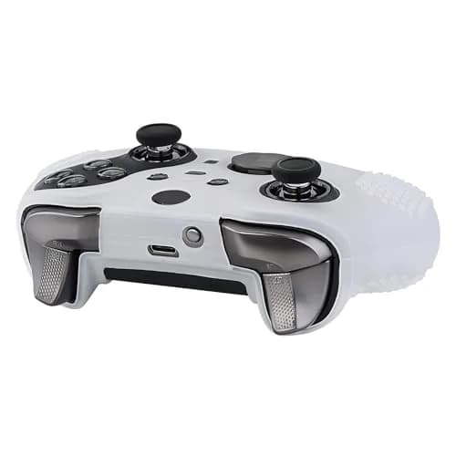 eXtremeRate PlayVital Semi-Transparent Clear Silicone Cover for Xbox Elite Series 2 | Anti-Slip Controller Skin (100 words) thumbnail 8