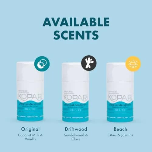 Kopari Aluminum Free Coconut Deodorant, Plant-Based Formula, 2 Ounce (59ml) | Beach Scent Odor Protection thumbnail 5